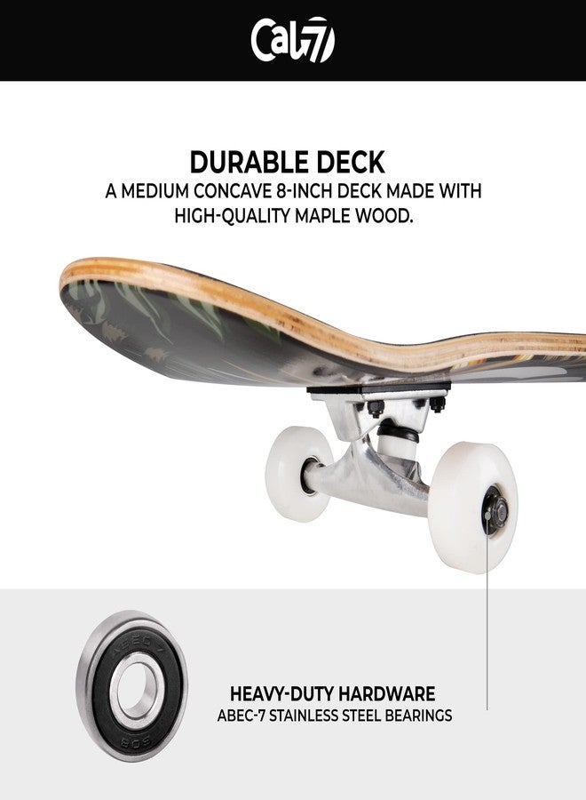 Cal 7 Complete Standard Skateboard 7.5-8-Inch Deck (8" Cabana) - Image 5